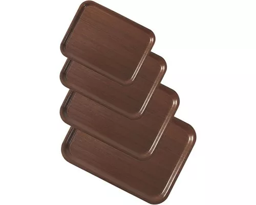 taca kelnerska mahoniowa 550x400 mm Laminēta servēšanas paplāte 55x40 cm, Stalgast, 410550