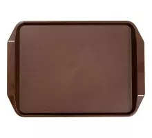 Kvadrātveida neslīdoša paplāte, tumši brūna 430x305x30 mm, Stalgast, 414090