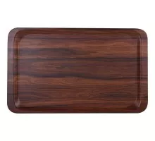 Laminated tray, mahogany, matt, 530x370 mm, Stalgast, 414371