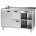 Table for coffee machine with drainer and sink, Stalgast, 486710