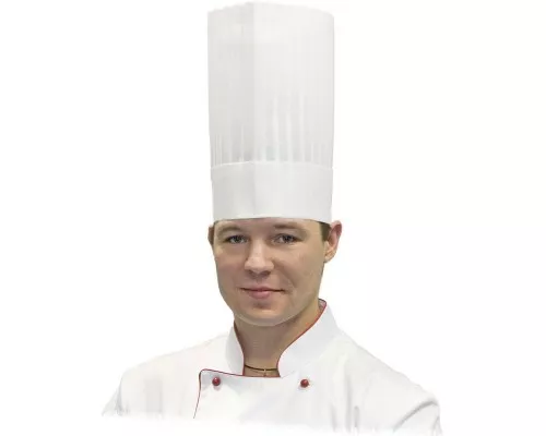 Le chef disposable hat, h 250 mm, Stalgast, 507251