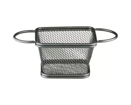 finger food serving basket, black, 100x80x70 mm Finger food serving basket, black, 100x80x70 mm, Stalgast, 546051