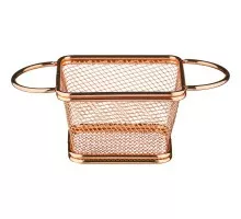 Finger food serving basket, cooper color 100x80x70 mm, Stalgast, 546061