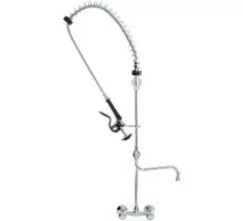 Kit shower pipe in the middle with long brass connection, Stalgast, 651542