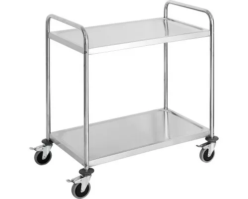 serving trolley (2 shelves), stainless steel Serving trolley (2 shelves), stainless steel, Stalgast, 661020