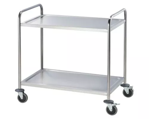 stainless steel waiters trolley, 2 shelves Stainless steel waiters trolley, 2 shelves, Stalgast, 661022