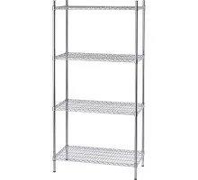 Glabāšanas plaukti hromēti 4 plaukti 910x455x1800mm, Stalgast, 680092
