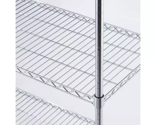 regał chromowany, 4 półki, składany, 900x450x1800 mm Hromēts tērauds, 4 līmeņu uzglabāšanas plaukts, salokāms, 900x450x1800 mm, Stalgast, 680093