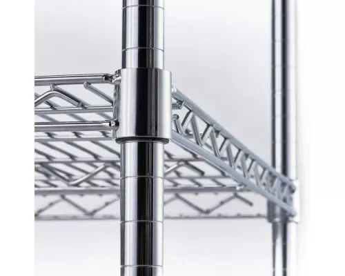стеллаж для хранения хромированный 4 полки, складной , 1200x450x1800mm Стеллаж для хранения хромированный 4 полки, складной , 1200x450x1800mm, Stalgast, 680123