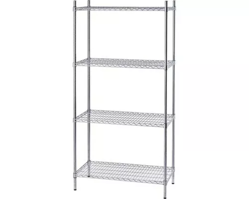 стеллаж для хранения хромированный 4 полки 910x610x1800mm Стеллаж для хранения хромированный 4 полки 910x610x1800mm, Stalgast, 681092