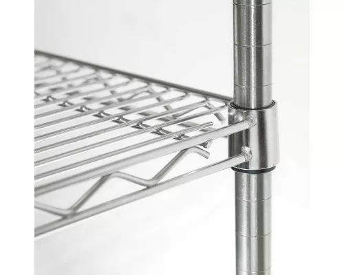 стеллаж для хранения хромированный 4 полки 910x610x1800mm Стеллаж для хранения хромированный 4 полки 910x610x1800mm, Stalgast, 681092