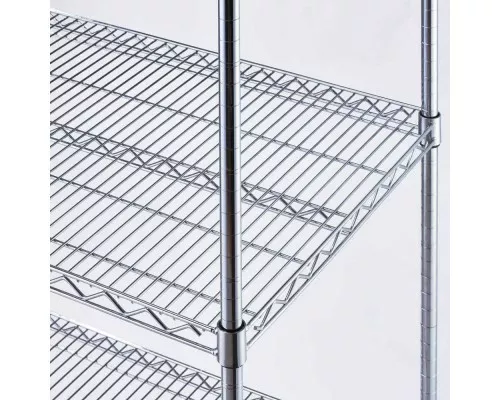 regał chromowany, 4 półki, składany, 1213x610x1800 mm Hromēts tērauds, 4 līmeņu uzglabāšanas plaukts, 1213x610x1800 mm, Stalgast, 681123