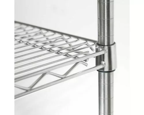 regał chromowany, 4 półki, składany, 1525x610x1800 mm Glabāšanas plaukti hromēti 4 plaukti 1525x610x1800mm, Stalgast, 681152