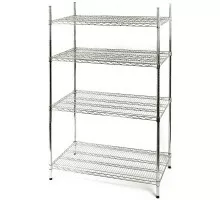 Storage racks chromed 4 shelves 1825x610x1800mm, Stalgast, 681182