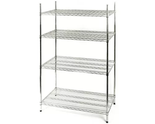 стеллаж для хранения хромированный 4 полки 1825x610x1800mm Стеллаж для хранения хромированный 4 полки 1825x610x1800mm, Stalgast, 681182