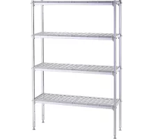 Aluminum storage shelving unit for gn 1/1 containers