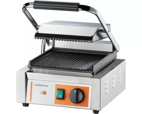 contact grill, single, ribbed P 1.8 kW Contact grill, single, ribbed p 1.8 kw, Stalgast, 742018