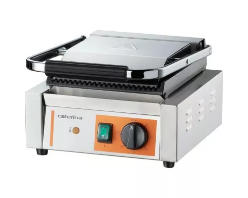 contact grill, single, ribbed P 1.8 kW Contact grill, single, ribbed p 1.8 kw, Stalgast, 742018