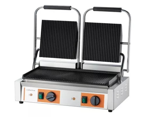 Kontaktgrils, dubultā, rievota p 3,6 kw, Stalgast, 742028