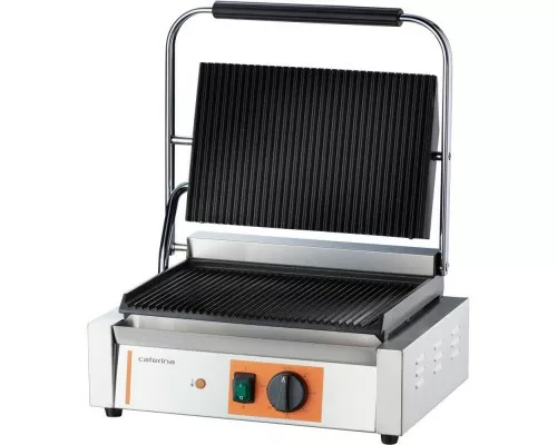 PANINI contact grill, ribbed P 2.2 kW Panini kontaktgrils, rievotais p 2,2 kw, Stalgast, 742038