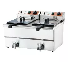 Dubultā cepeškrāsns ar krānu, v 2 x 8 l, p 6 kw, Stalgast, 746097