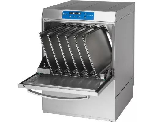 zmywarko wyparzarka, uniwersalna, Power Digital, dozownik płynu myjącego, P 6.65 kW, U 400 V Power digital trauku mazgājamā mašīna ar mazgāšanas šķidruma dozatoru, Stalgast, 801555