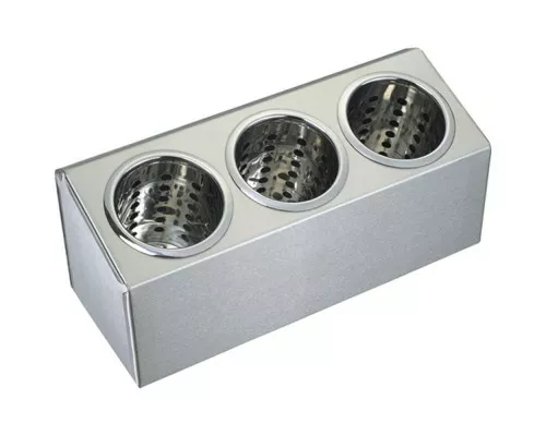 cutlery basket holder - 3 holes Galda piederumu grozu turētājs - 3 caurumi, Stalgast, 815300