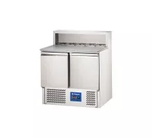 2 durvju dzesēšanas galds picai, v 240 l, Stalgast, 833029