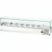 Refrigerated prep/servery topper with straight glass with straight glass 7xgn 1/4 1600x335x435 mm, Stalgast, 844741