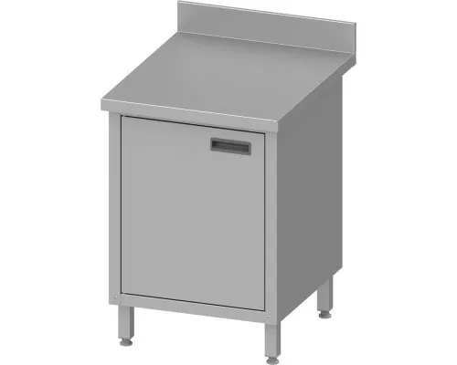 stół przyścienny z drzwiami skrzydłowymi 600x600x850 mm Sienas galds ar veramām durvīm 600x600x850 mm, Stalgast, 980146060