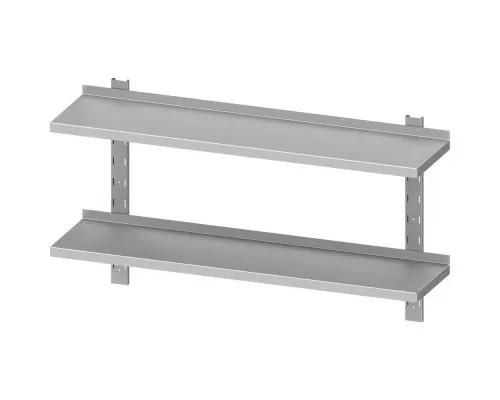 półka wisząca, przestawna, podwójna 700x300x660 mm Dubultā regulējams plaukts 700x300x660 mm, Stalgast, 981773070