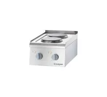 2-pool electric counter top range 400x700 5, 2 kw, Stalgast, 9705000