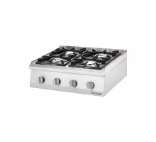Плита настольная газовая 4-х комфорочная 800x700 24 kвт - g30, Stalgast, 9706330