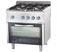 4-burner gas range 800x700x850 with oven (800) 22, 5+5 kw - g30/31 (propan-butan)