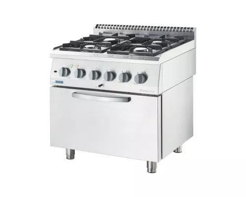 плита газовая ECO 4-х конфорочная с духовкой электрической 17 +3, 5 кВт U G30 Плита газовая eco 4-х конфорочная с духовкой электрической 17 +3, 5 квт u g30, Stalgast, 9713630