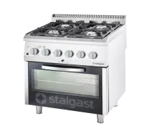 4-burner gas range 800x700x850 with electric oven 22, 5+7 kw (static) - g20 (gz50)