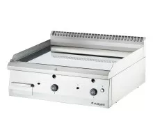 Gas grill plate, smooth, 13 kw, g20, chrome, Stalgast, 9737110