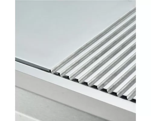 electric grill plate, smooth-ribbed, 8.1 kW, chrome Electric grill plate, smooth-ribbed, 8.1 kw, chrome, Stalgast, 9737300