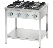 Gas stove, 4 burners, for assembly, 700 mm, 20.5 kw, g30, Stalgast, 978513