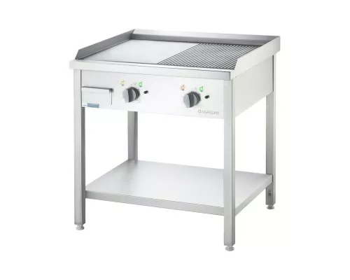 Electric grill plate, smooth-ribbed 800, free-standing, 8.1 kW Electric grill plate, ribbed 800, free-standing, 8.1 kW Elektriskā grila plāksne, gludi rievota 800, brīvi stāvoša, 8,1 kw elektriskā grila plāksne, rievota 800, brīvi stāvoša, 8,1 kw, Stalgast, 979313