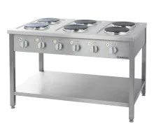 Free standing electric range 6x2, 6 kw, Stalgast, 979600