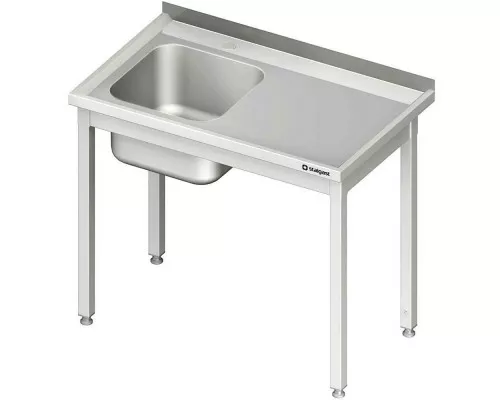 table with one sink (L), without shelf 1600x700x850 mm Galds ar vienu izlietni (l), bez plaukta 1600x700x850 mm, Stalgast, 984447160