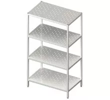 Perforated shalves 800x500x1800 storage unit for assembly, Stalgast, 981865080