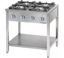 4 degļu brīvi stāvoša gāzes diapazons 900 ar apakšējo plauktu 20, 5 kw - g20 (dabasgāze)