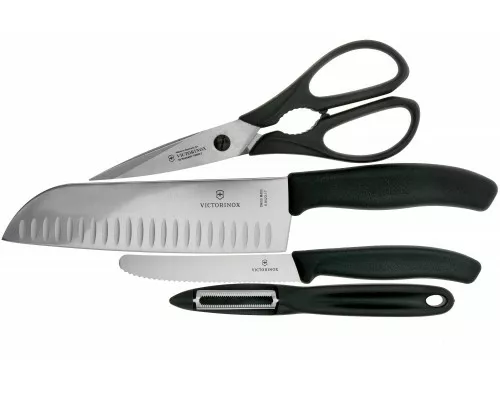 Swiss classic, virtuves komplekts, 4 gabali, melns, dāvanu kaste, Victorinox, 6.7133.4G Swiss classic, virtuves komplekts, 4 gabali, melns, dāvanu kaste, Victorinox, 6.7133.4G