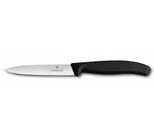 Swiss classic, нож разделочный, 10 см, черный, Victorinox, 6.7703