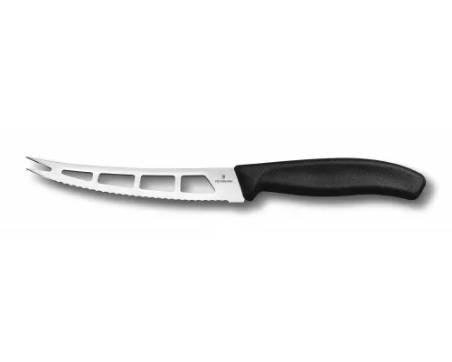 Swiss classic, нож для сыра и колбасы с вилочным наконечником, 11 см, черный, Victorinox, 6.7863 Swiss classic, нож для сыра и колбасы с вилочным наконечником, 11 см, черный, Victorinox, 6.7863