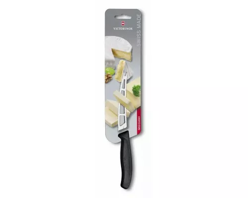 Swiss classic, нож для сыра и колбасы с вилочным наконечником, 11 см, черный, Victorinox, 6.7863 Swiss classic, нож для сыра и колбасы с вилочным наконечником, 11 см, черный, Victorinox, 6.7863
