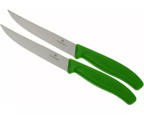 Swiss classic, pizza knife, 2 pieces, wavy, yellow, blister, Victorinox, 6.7936.12L8B Swiss classic, pizza knife, 2 pieces, wavy, yellow, blister, Victorinox, 6.7936.12L8B