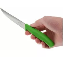 Swiss classic, nazis picai, viļņota mala, 12 cm, zaļš, Victorinox, 6.7936.12L4